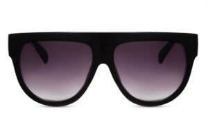Lentes de Sol Oversized Redondo Negro