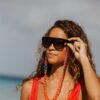 Lentes de Sol Oversized Redondo Negro