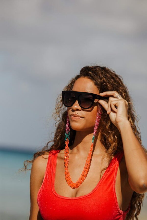 Lentes de Sol Oversized Redondo Negro