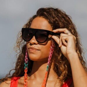 Lentes de Sol para Mujer Oversized Redondo Negro