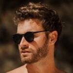 Lentes de Sol para Hombre Redondos Negro