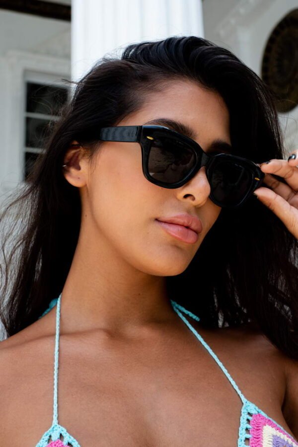 Lentes de Sol Modernos Negro