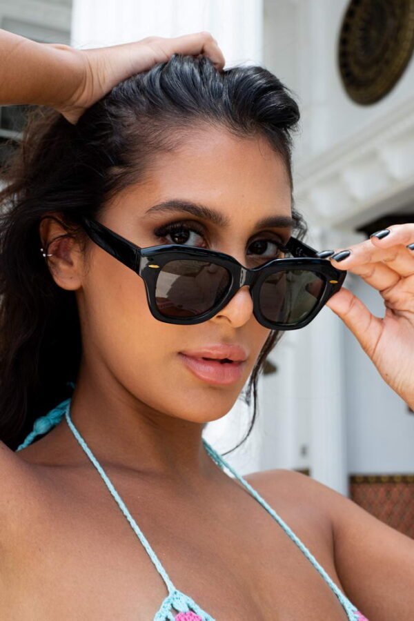 Lentes de Sol Modernos Negro