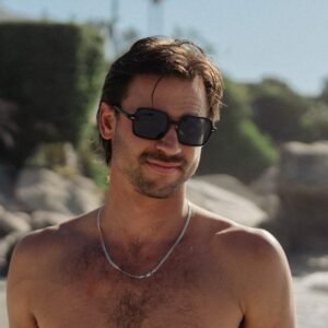 Lentes de Sol para Hombre Cuadrados G Negro