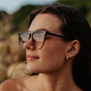 Lentes de Sol para Mujer Oversized Café Claro