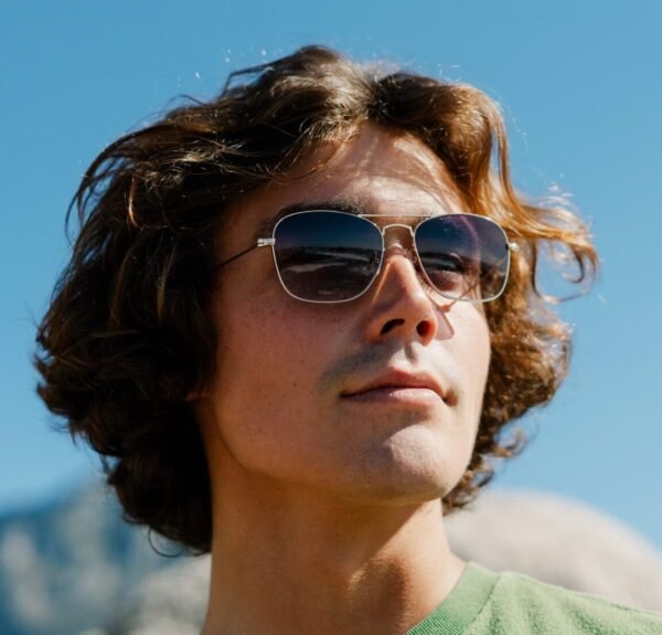 Lentes de Sol para Hombre Aviador Café Claro