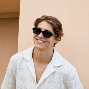 Lentes de Sol para Hombre Retro Negro