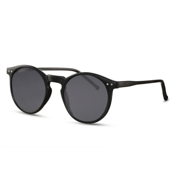 Lentes de Sol para Hombre Redondos Negro