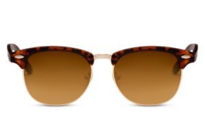 Lentes de Sol Clubmaster Clásicos Café
