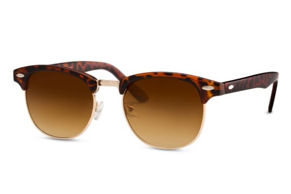 Lentes de Sol Clubmaster Clásicos Café