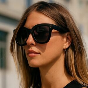 Lentes de Sol para Mujer Cat-Eye Negro
