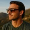 Lentes de Sol Oversized Café Claro