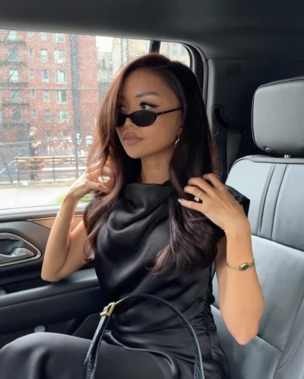 Retro Oval Chic Negro