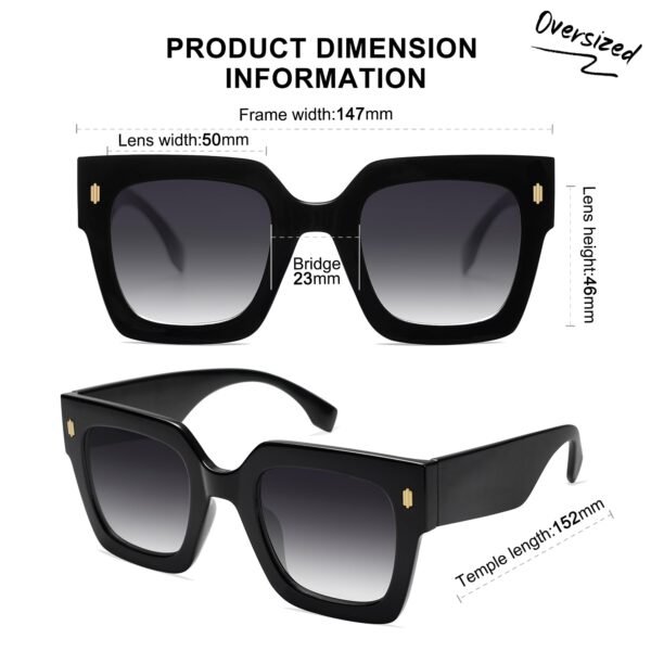 71i5C-cocpL Vintage Oversized Luxury Negros