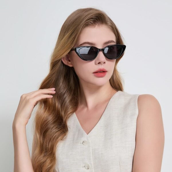 Small Retro Cat Eye Negro