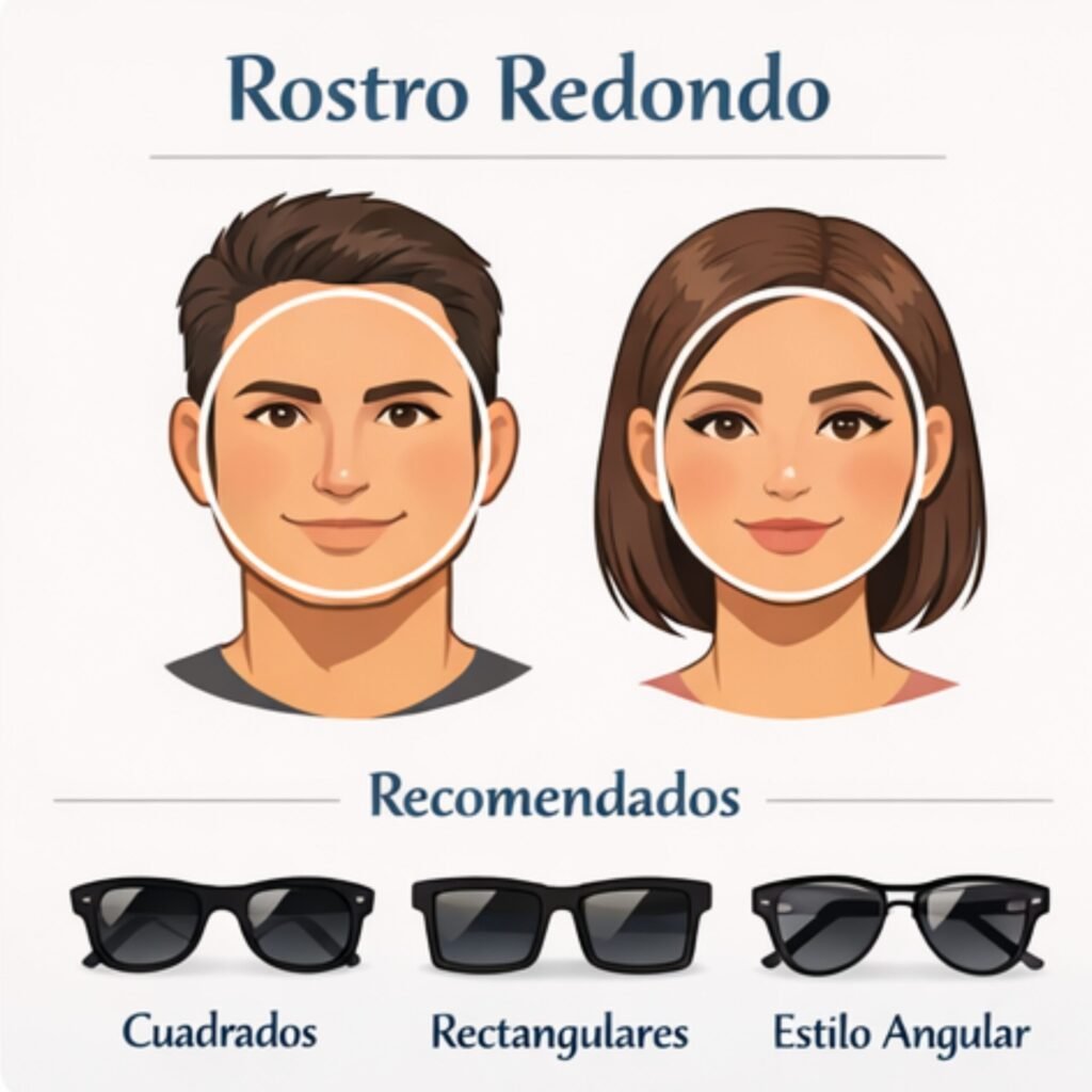 Ejemplo de rostro redondo
